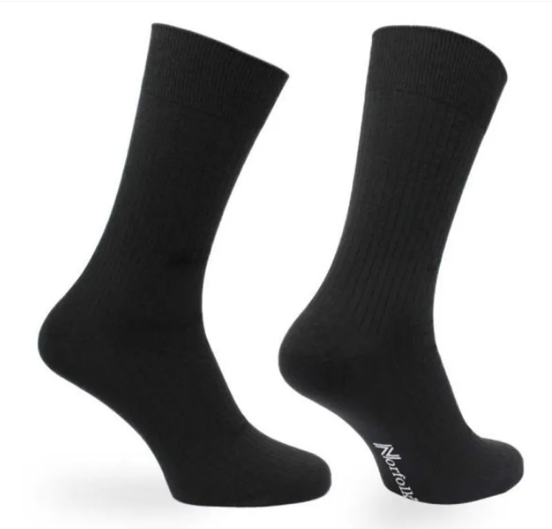 Norfolk Socks Monaco Cashmere Blend Sock Black